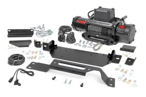 Ford F-250 Super Duty Hidden Winch Mount - Front - Rough Country - PRO12000S - Black - '20-'22 Ford F-250 Super Duty Hidden Winch Mount - Front - Rough Country - PRO12000S - Black - '20-'22